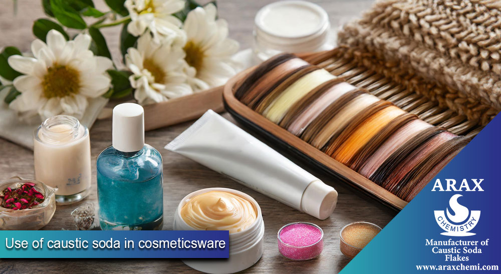 Use of caustic soda in cosmetics