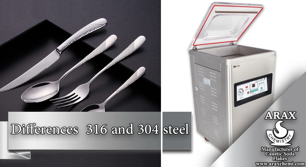 Difference between Stainless Steel 316 and 304