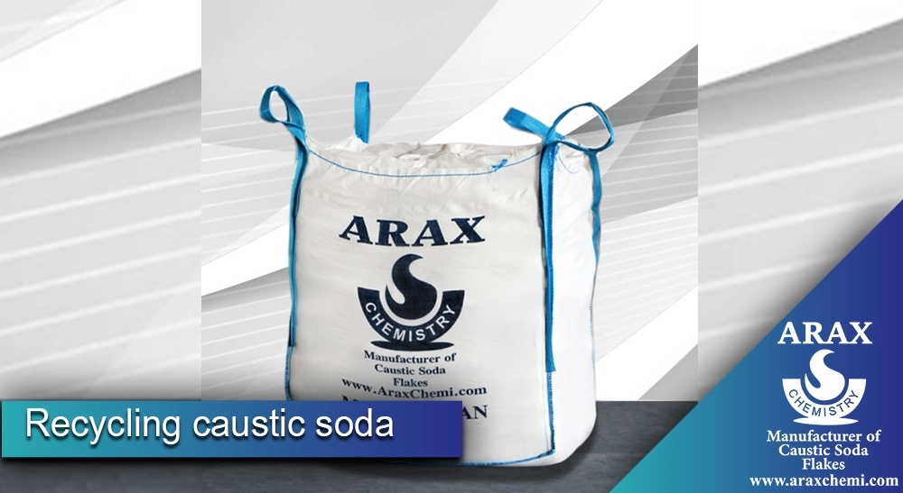 Recycling caustic soda