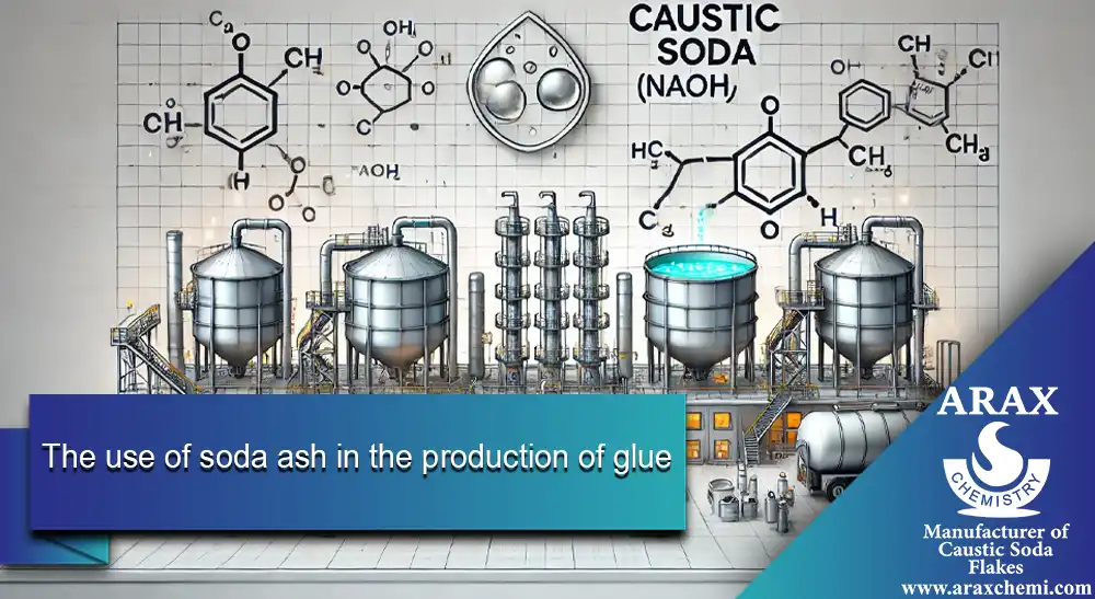 Caustic soda in glue production Industry