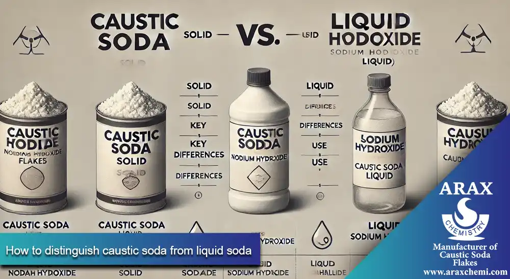 How to distinguish caustic soda from liquid soda